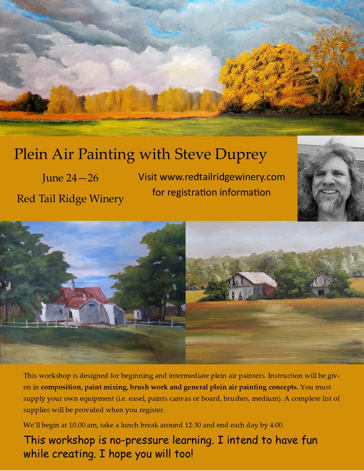 Art & Wine: A 3-Day Plein Air Art Class