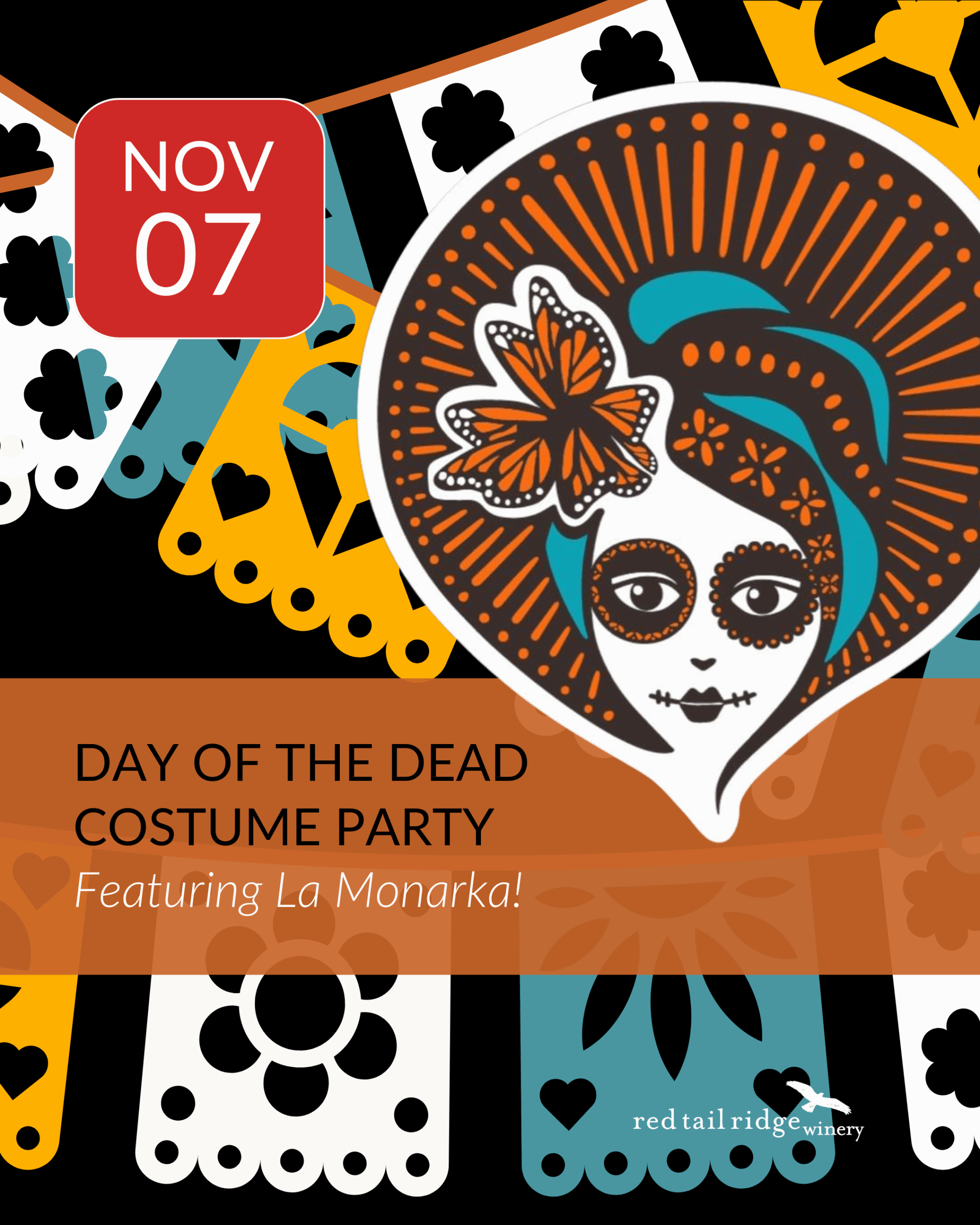 Celebrate Dia De Los Muertos on November 7th with La Monarka