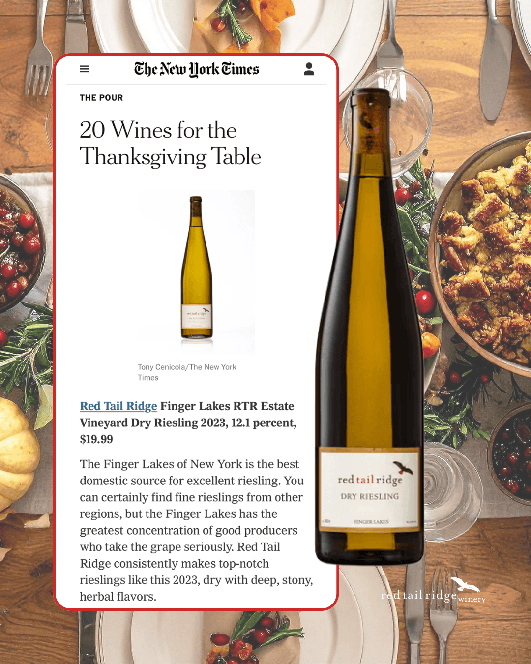Dry Riesling features in the New York Times, Thanksgiving-2025
